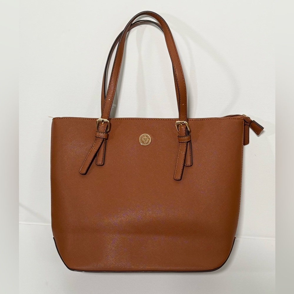 Anne Klein Elegant Brown Tote Bag